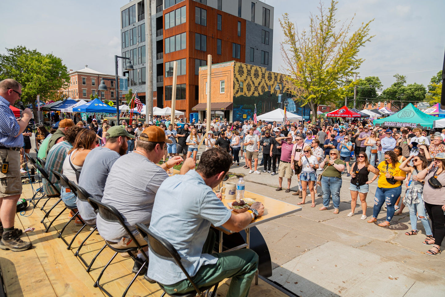 2025 Brat Eating Contest - Northside Oktoberfest