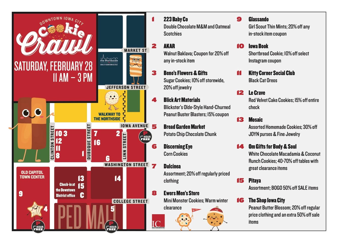 2026 Cookie Crawl - Downtown Iowa City